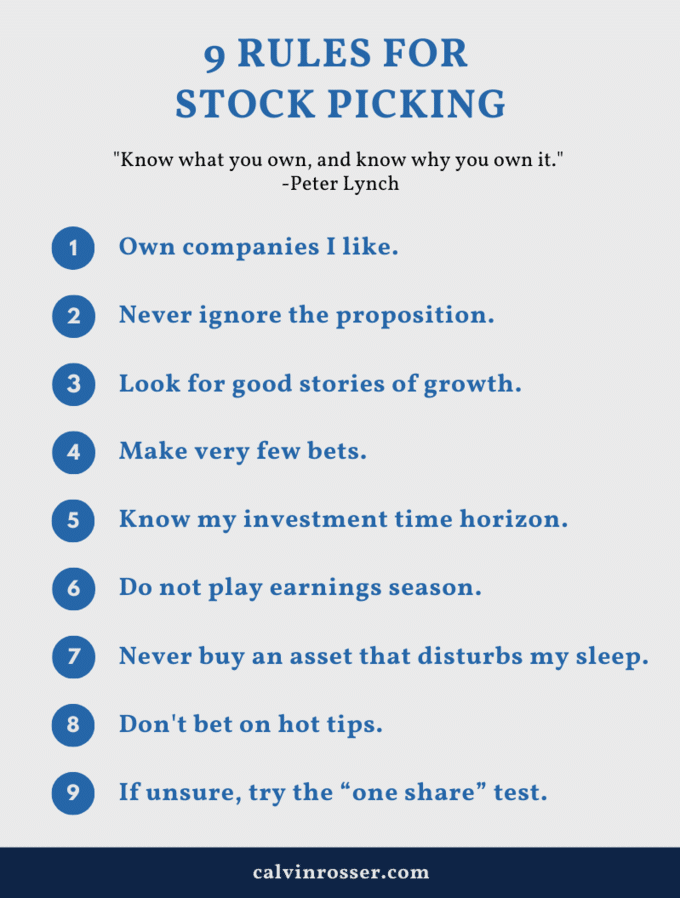 9 rules for stock picking